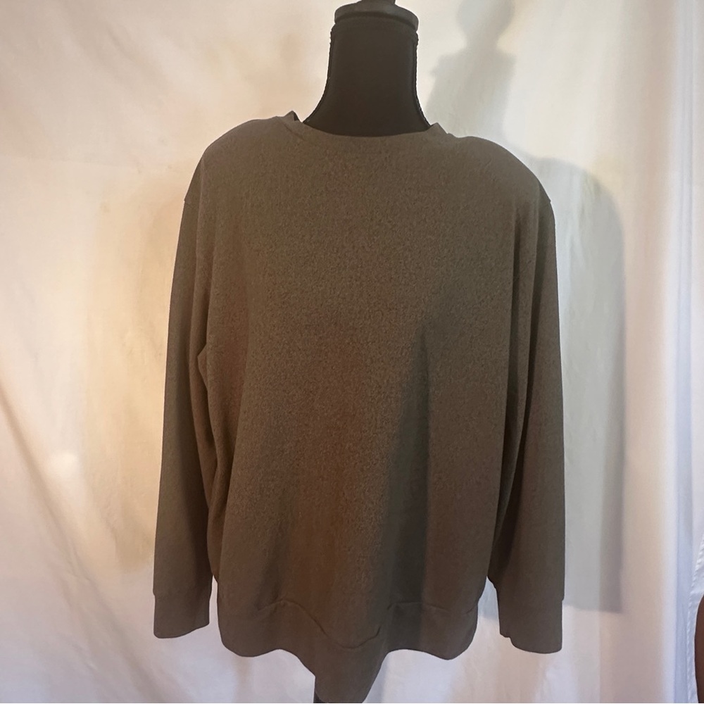 Uniqlo Long Sleeved Crewneck Top- Olive Green